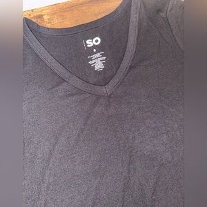 NWOT SO Woman’s Oversized Black V-Neck Shirt